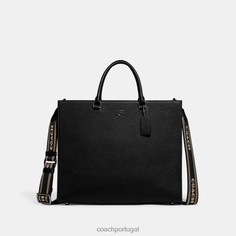 Coach homens bolsa 40 com interior exclusivo em lona preto 6B20P638