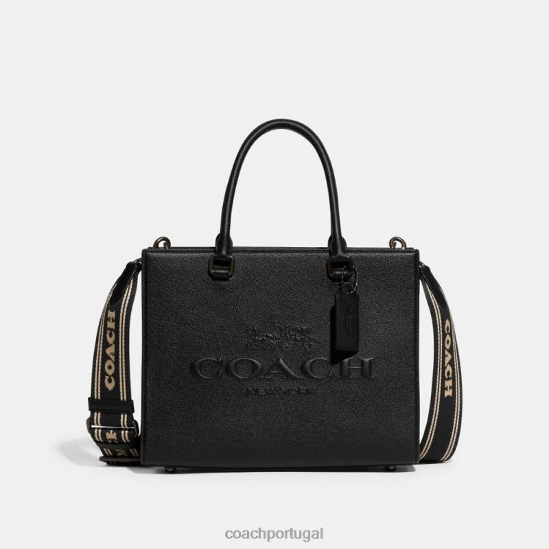 Coach homens bolsa com tela de assinatura preto 6B20P637