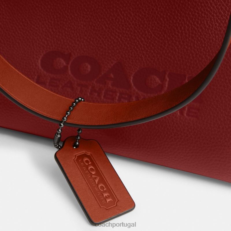 Coach homens bolsa de retransmissão 34 vermelho rubi 6B20P627