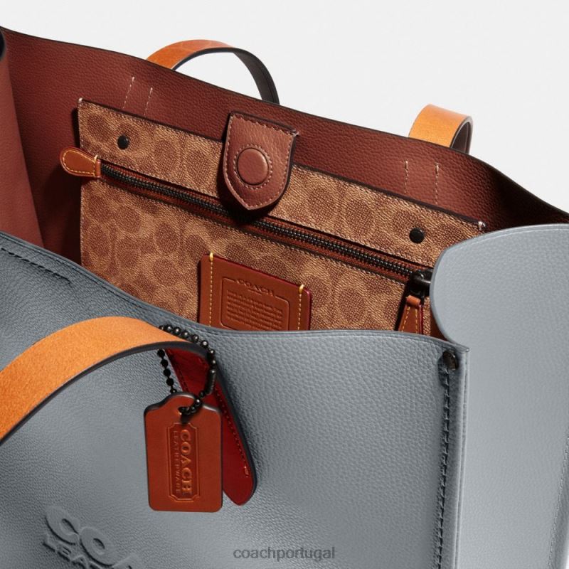 Coach homens bolsa de retransmissão cinza azulado 6B20P630