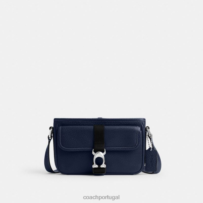 Coach homens Beck Slim Crossbody azul profundo 6B20P661