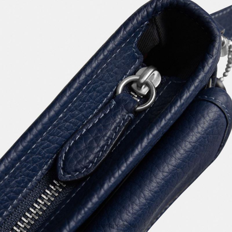 Coach homens Beck Slim Crossbody azul profundo 6B20P661