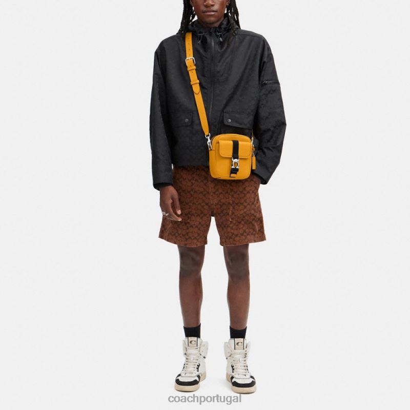 Coach homens beck crossbody botão de ouro 6B20P675