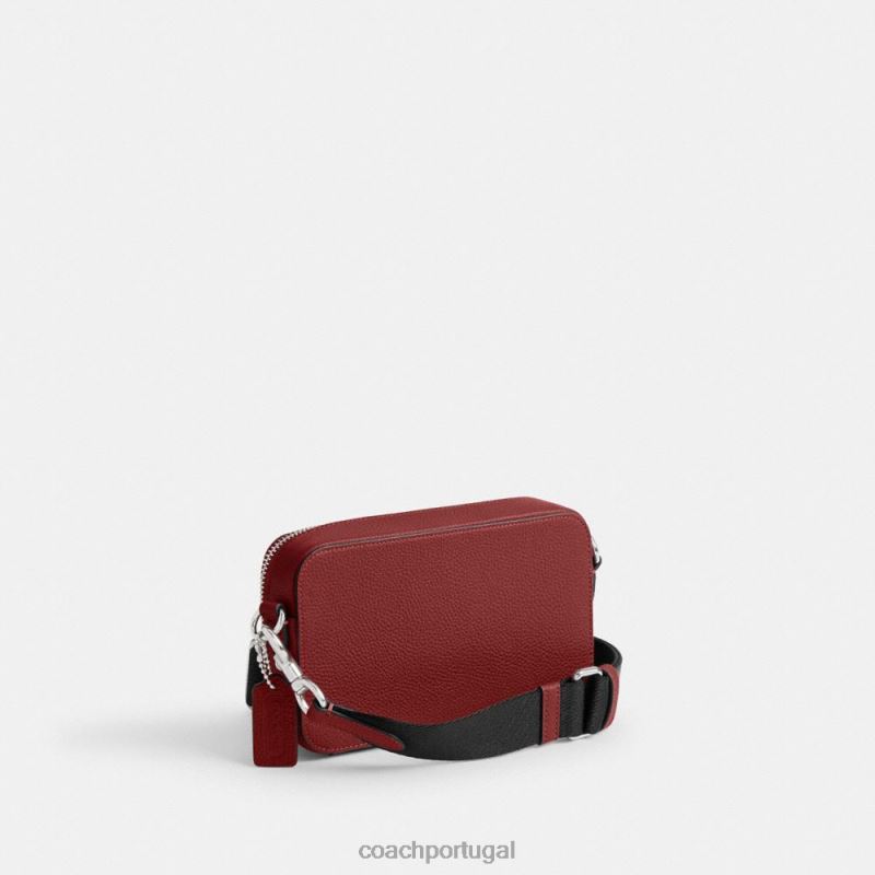 Coach homens charter slim crossbody vermelho rubi 6B20P649