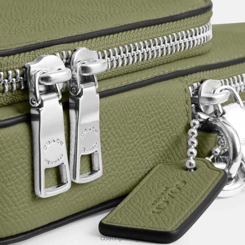 Coach homens telefone crossbody musgo 6B20P650