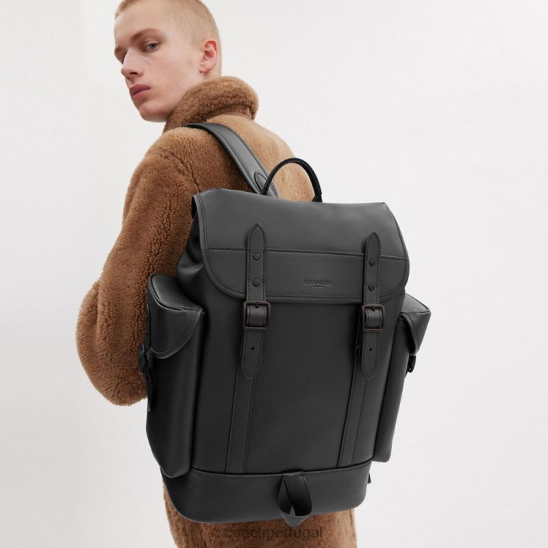 Coach homens mochila de engate preto 6B20P678