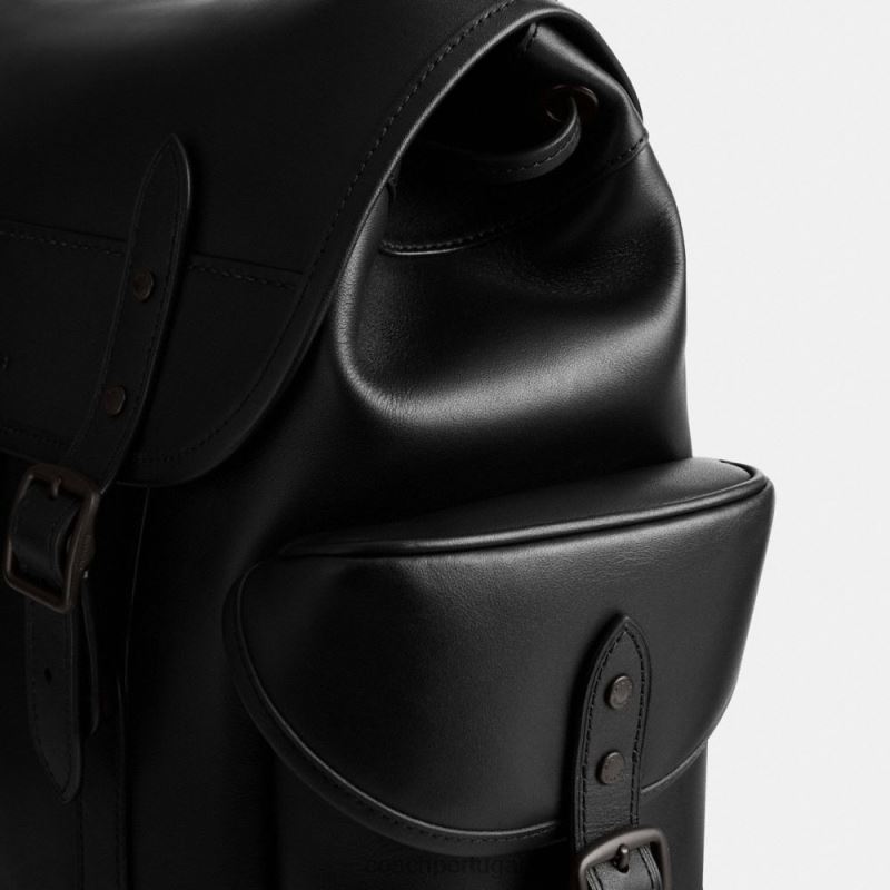 Coach homens mochila de engate preto 6B20P678