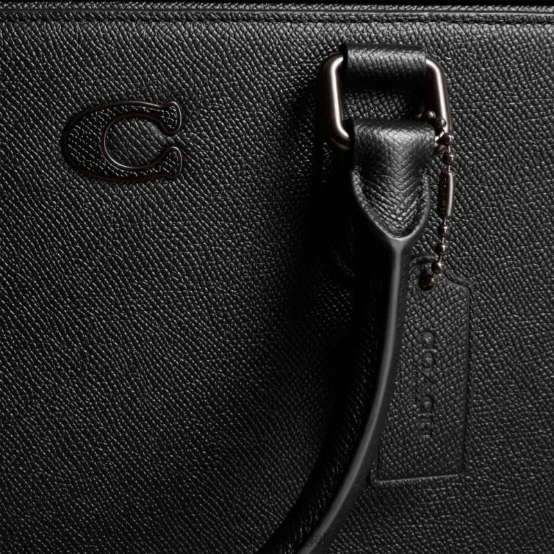 Coach homens cueca gotham com interior exclusivo em lona preto 6B20P622