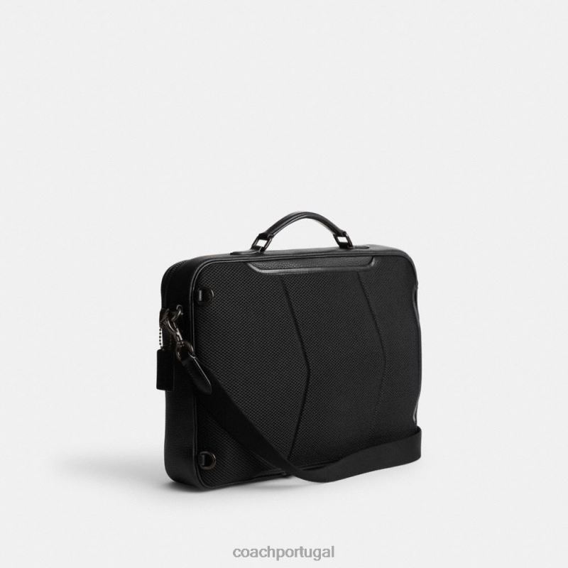 Coach homens gotham conversível breve preto 6B20P618