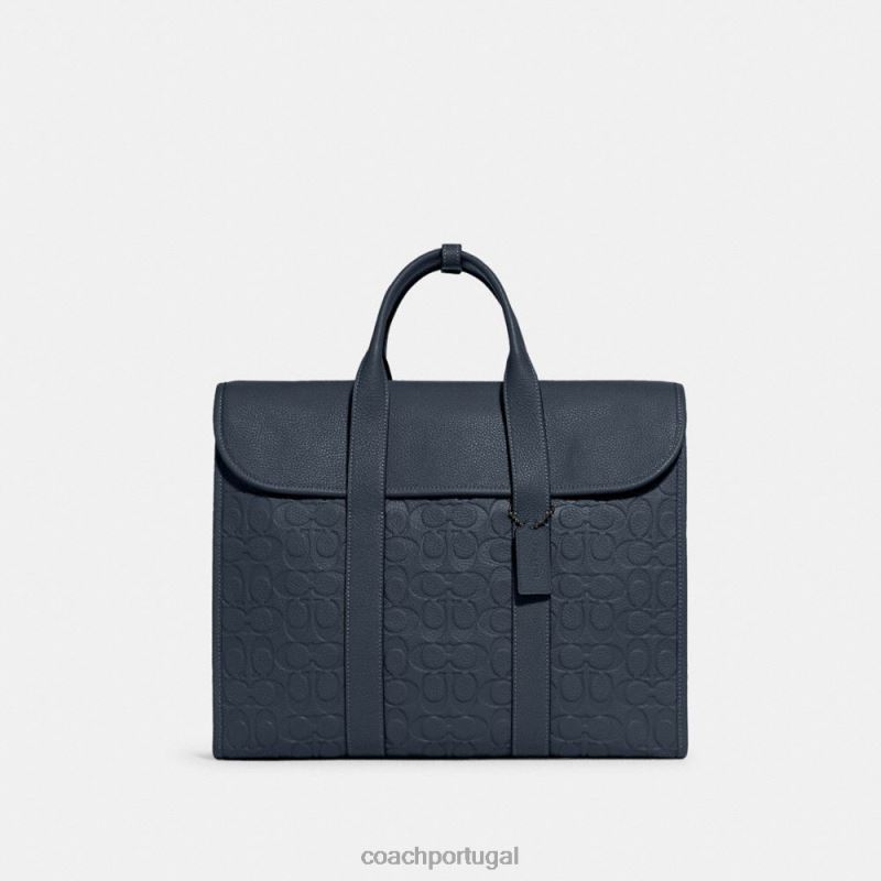 Coach homens portfólio gotham em couro exclusivo jeans 6B20P623