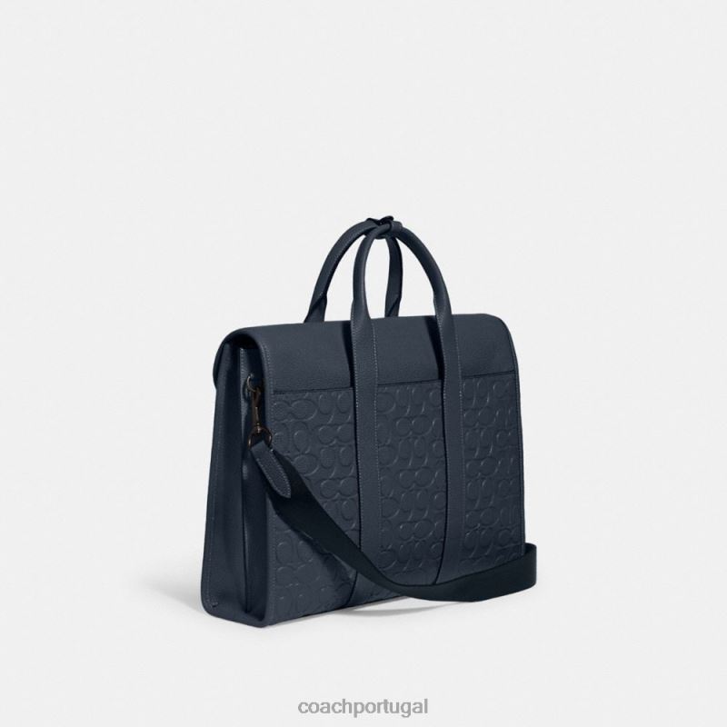 Coach homens portfólio gotham em couro exclusivo jeans 6B20P623