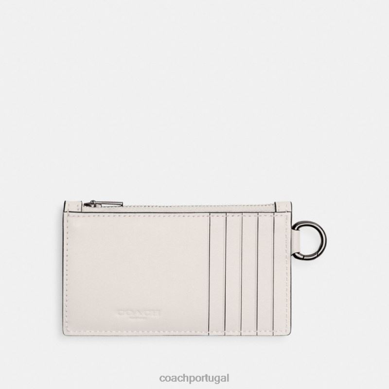 Coach homens estojo para cartão zip cosmic coach com rexy v5/giz 6B20P720
