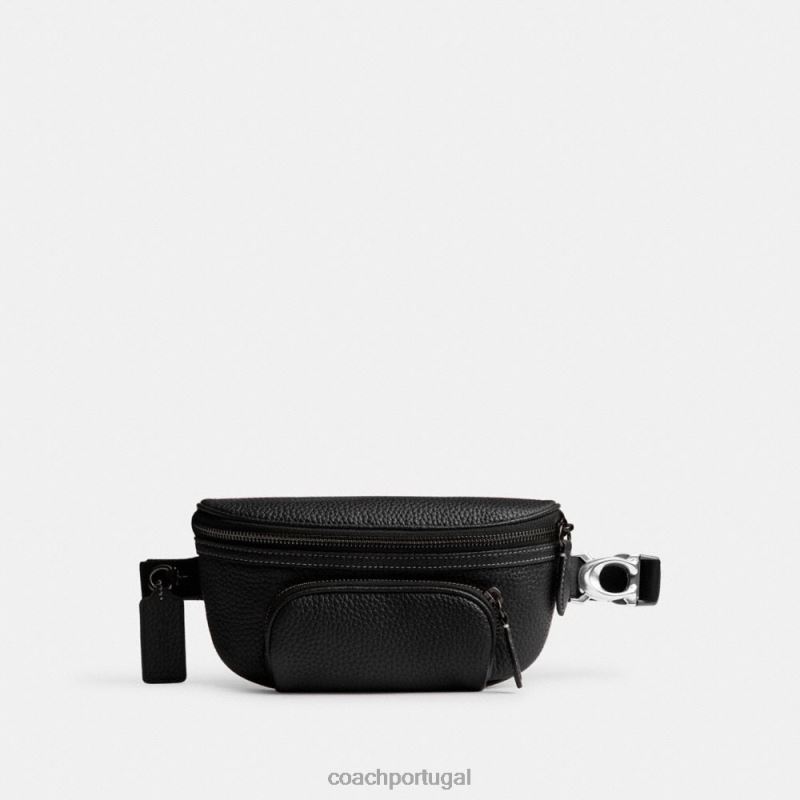 Coach homens bolsa de cinto beck preto 6B20P692