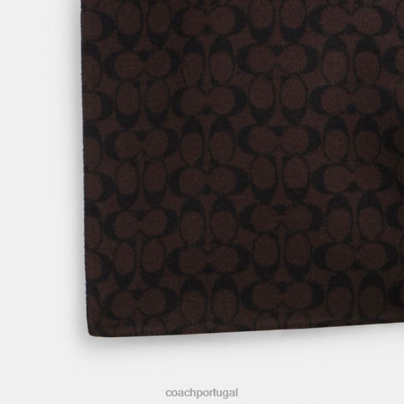 Coach homens casaco dupla face preto 6B20P750