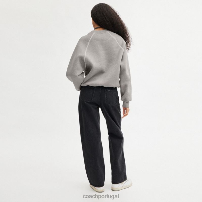 Coach homens treinador | moletom dc superman cinza escuro 6B20P778