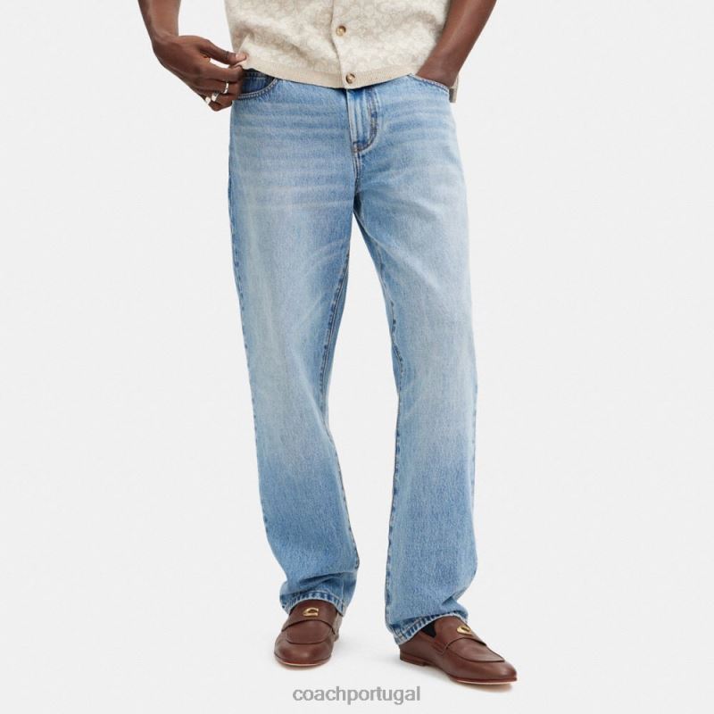 Coach homens mocassim esculpido selim 6B20P730