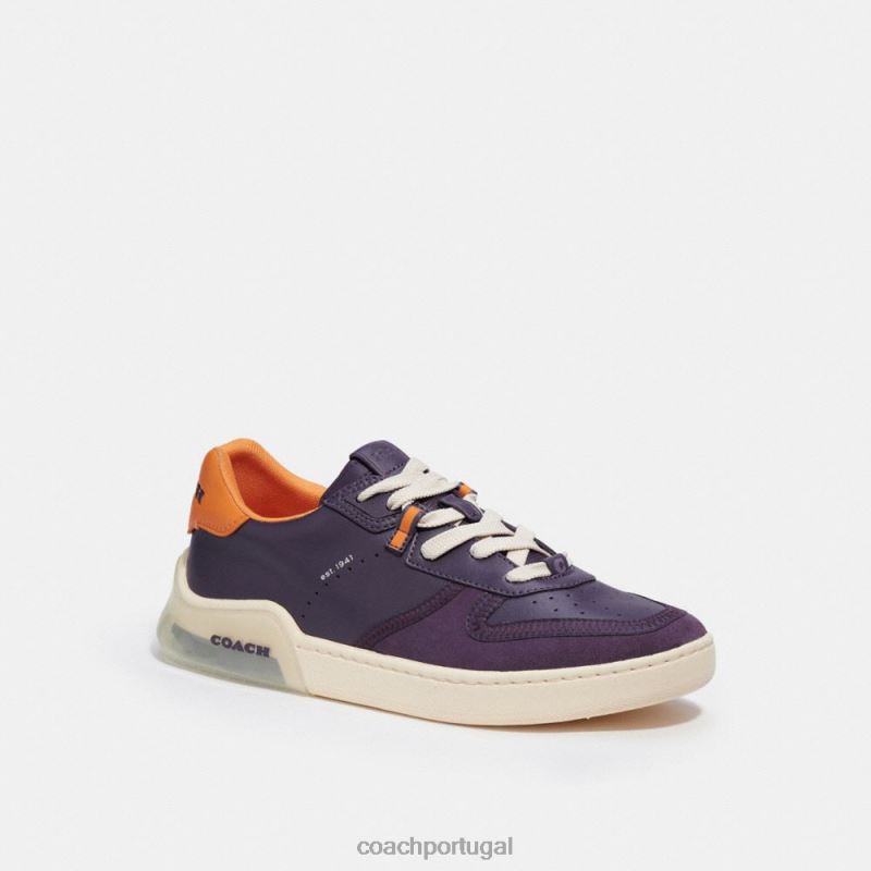 Coach homens tênis citysole roxo profundo 6B20P749