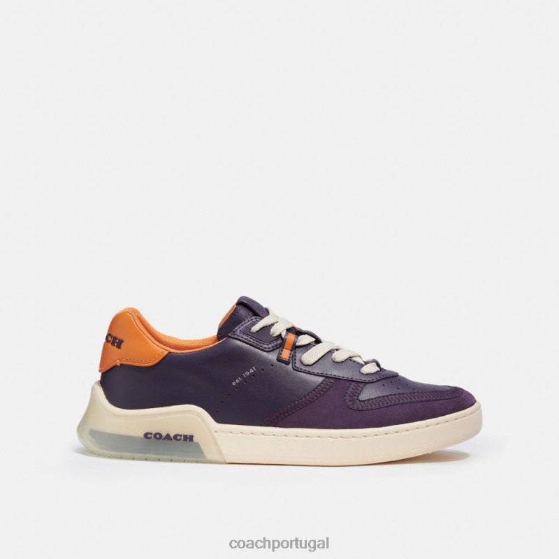 Coach homens tênis citysole roxo profundo 6B20P749