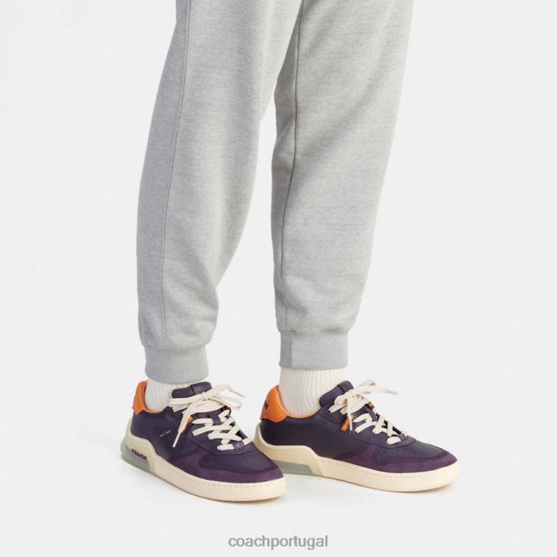 Coach homens tênis citysole roxo profundo 6B20P749