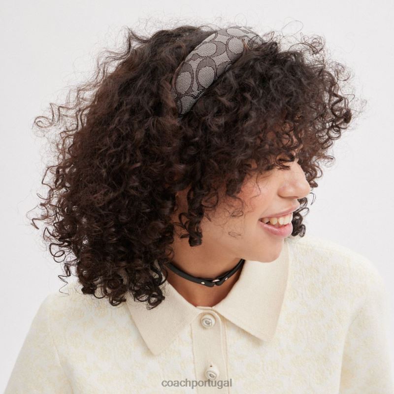 Coach mulheres faixa de assinatura carvalho 6B20P588