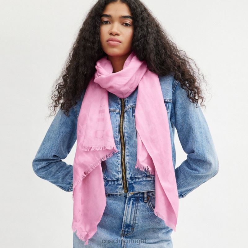 Coach mulheres roubo de assinatura rosa patente 6B20P591