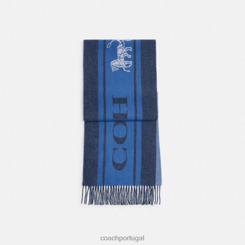 Coach mulheres silenciador de caxemira esportivo do time do colégio marinha da meia-noite 6B20P576