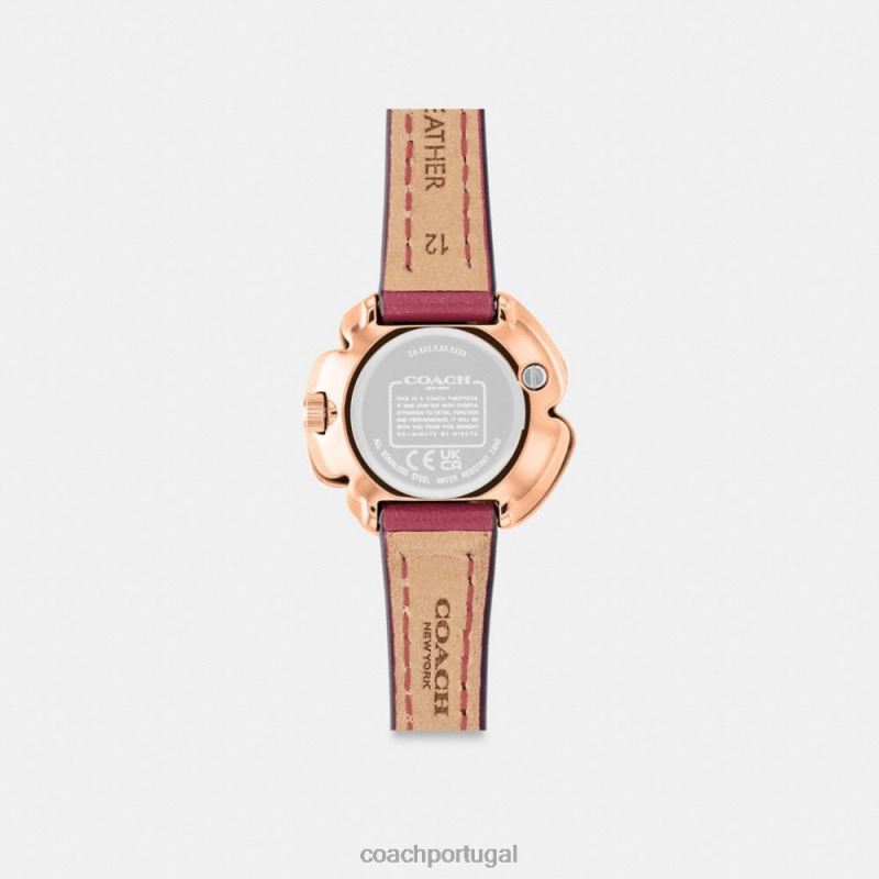 Coach mulheres relógio rosa chá, 28mm rouge 6B20P543
