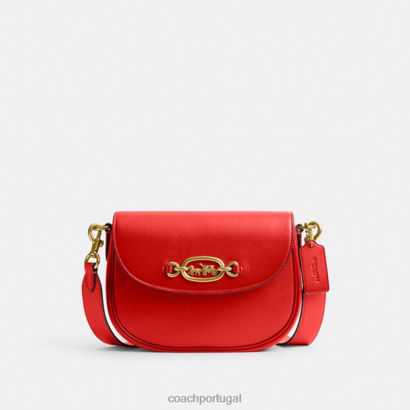 Coach mulheres bolsa de ombro harley b4/esporte vermelho 6B20P33