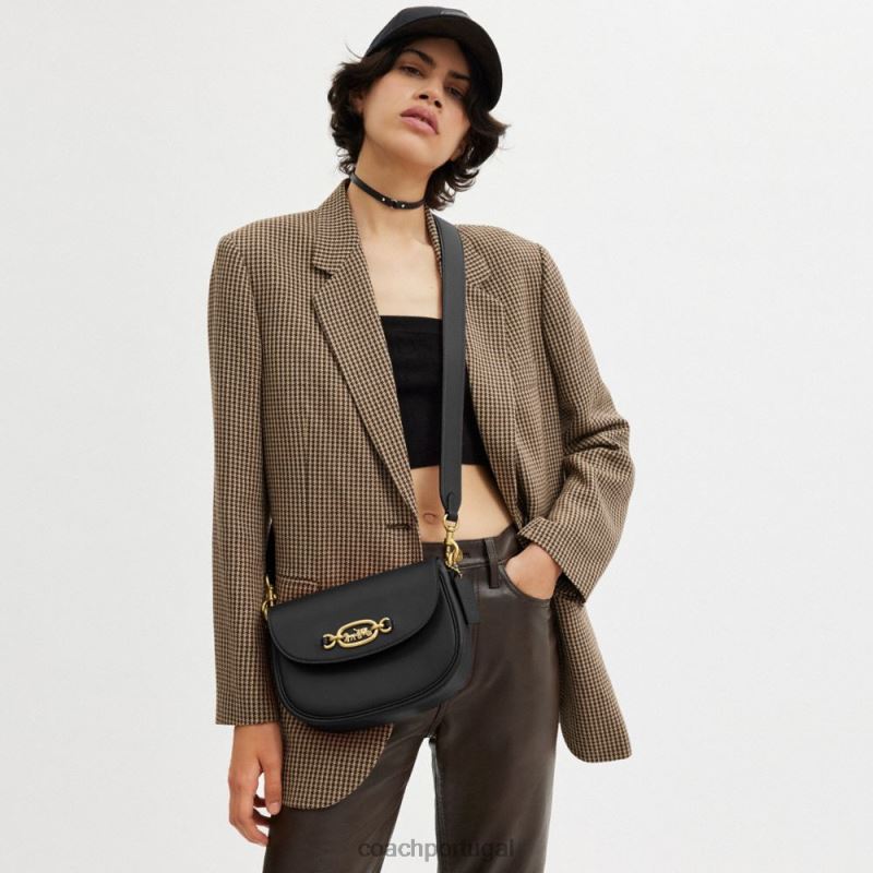 Coach mulheres bolsa de ombro harley b4/preto 6B20P30