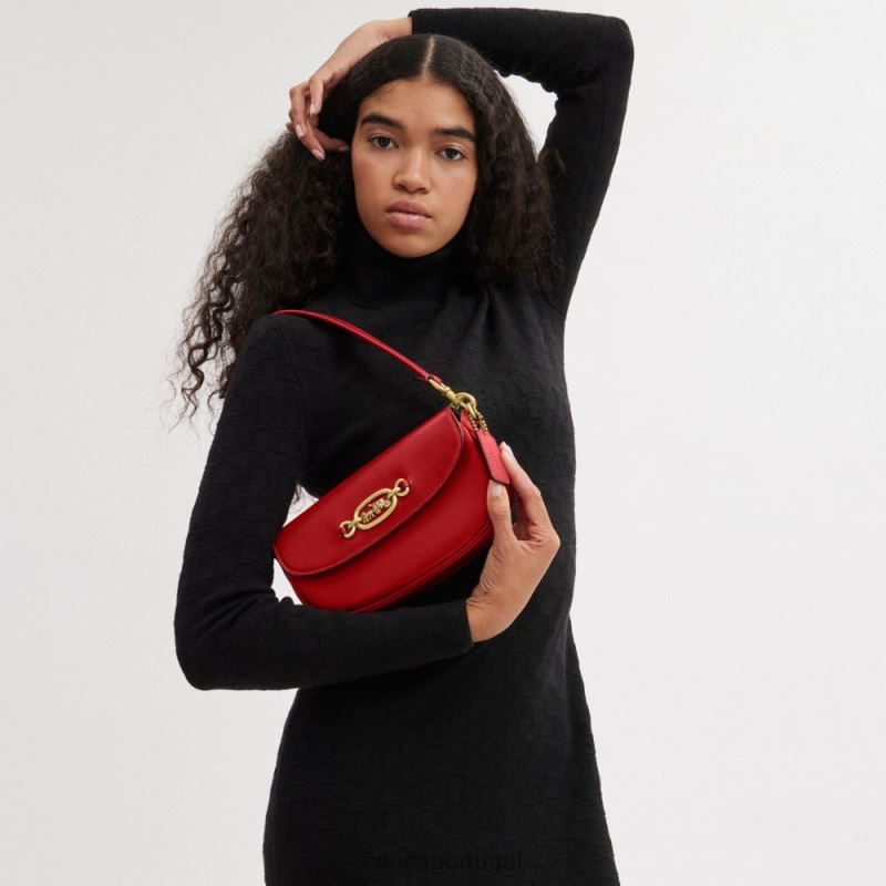 Coach mulheres bolsa tiracolo harley 23 b4/esporte vermelho 6B20P32