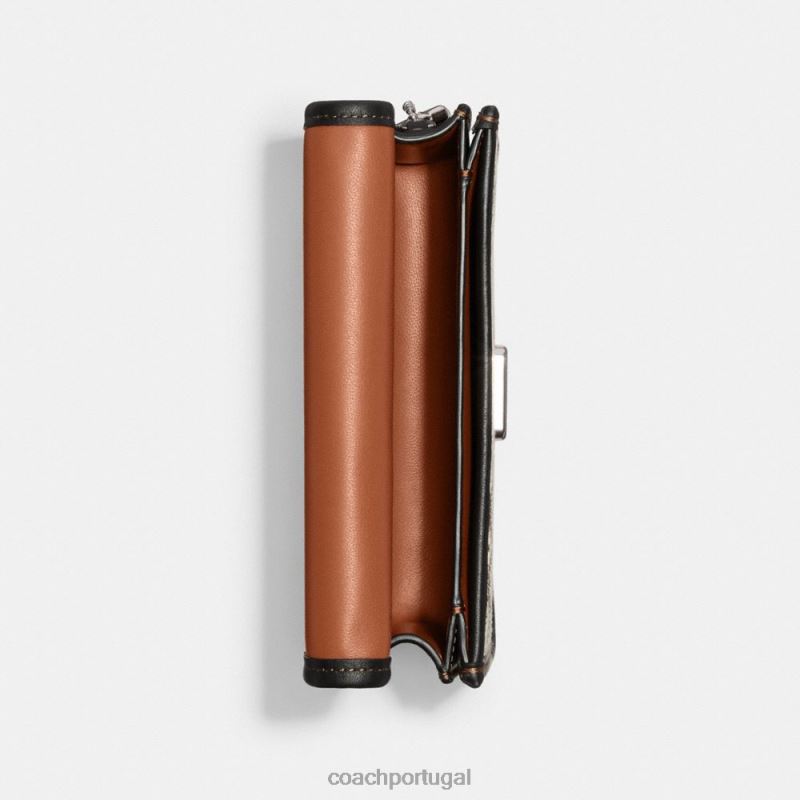 Coach mulheres bolsa de cinto bandit em jacquard exclusivo lh/cacau preto 6B20P11