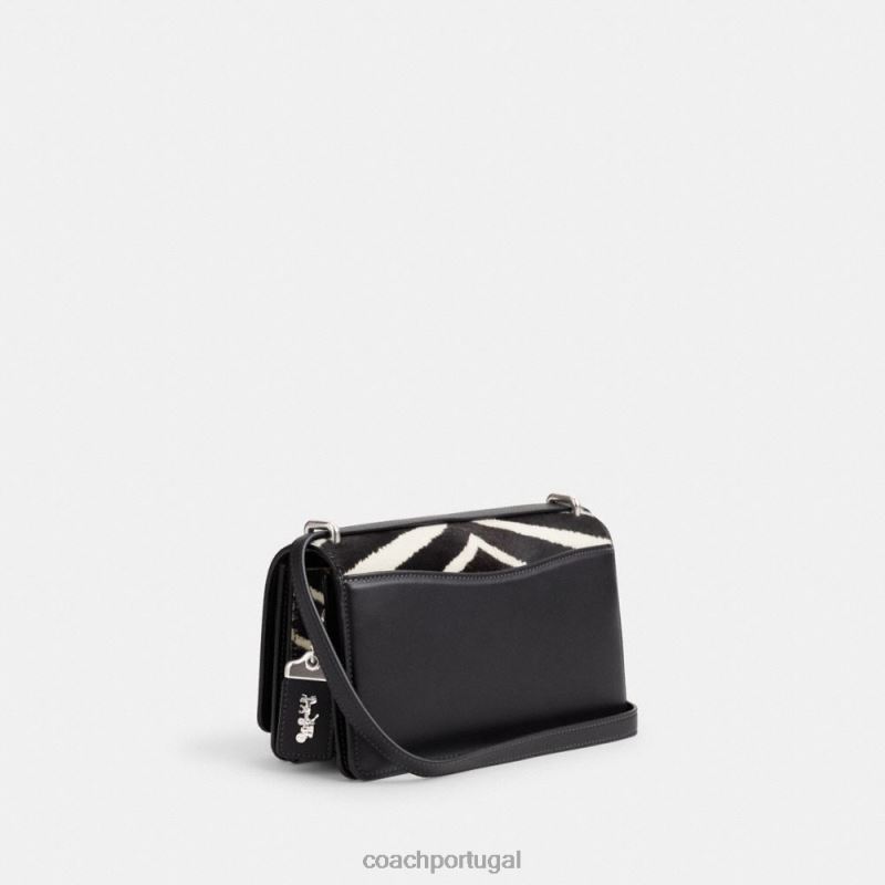 Coach mulheres bolsa de ombro bandido com estampa de zebra lh/zebra 6B20P1