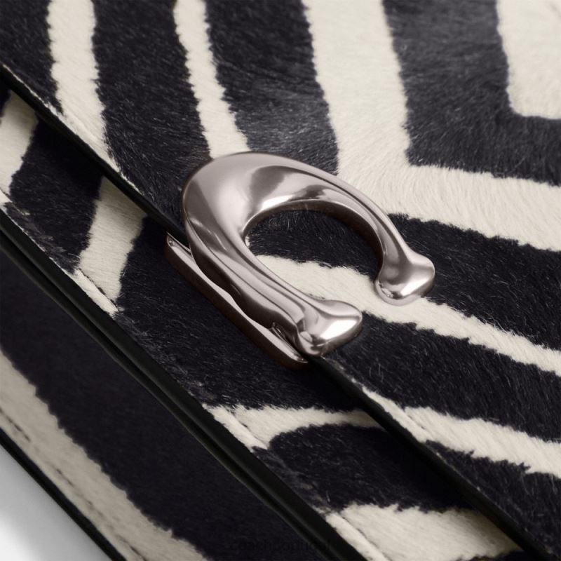 Coach mulheres bolsa de ombro bandido com estampa de zebra lh/zebra 6B20P1
