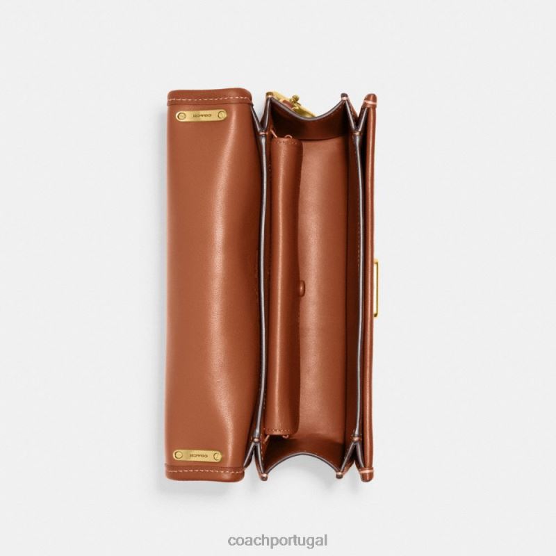 Coach mulheres bolsa tiracolo bandit em tecido jacquard exclusivo b4/cacau polido amb 6B20P13