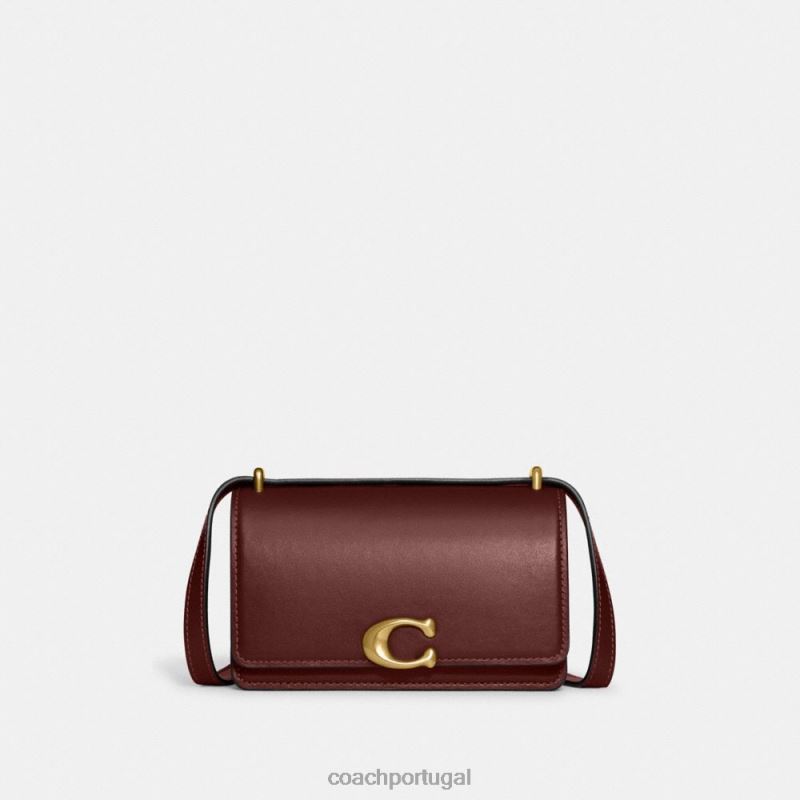 Coach mulheres crossbody bandido b4/vinho 6B20P3