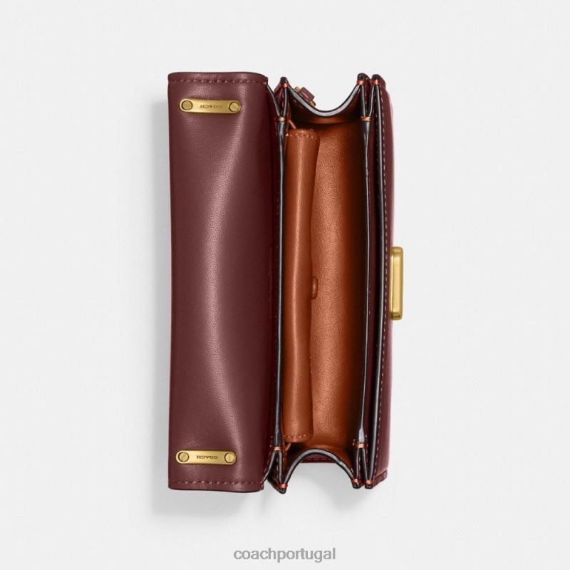 Coach mulheres crossbody bandido b4/vinho 6B20P3