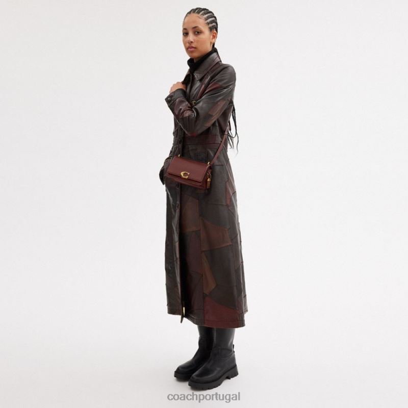 Coach mulheres crossbody bandido b4/vinho 6B20P3