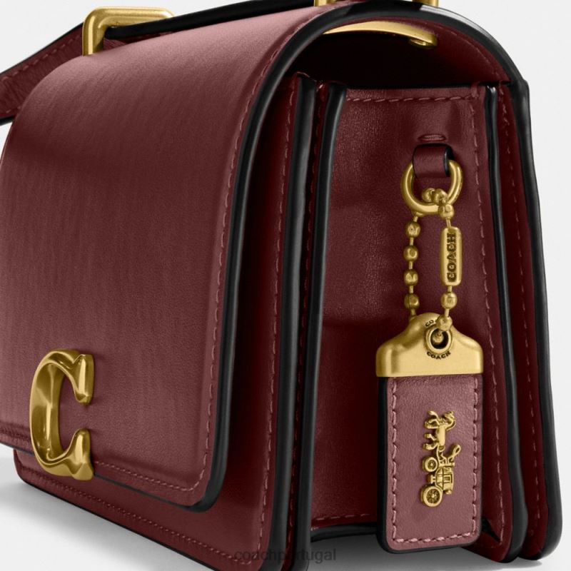 Coach mulheres crossbody bandido b4/vinho 6B20P3