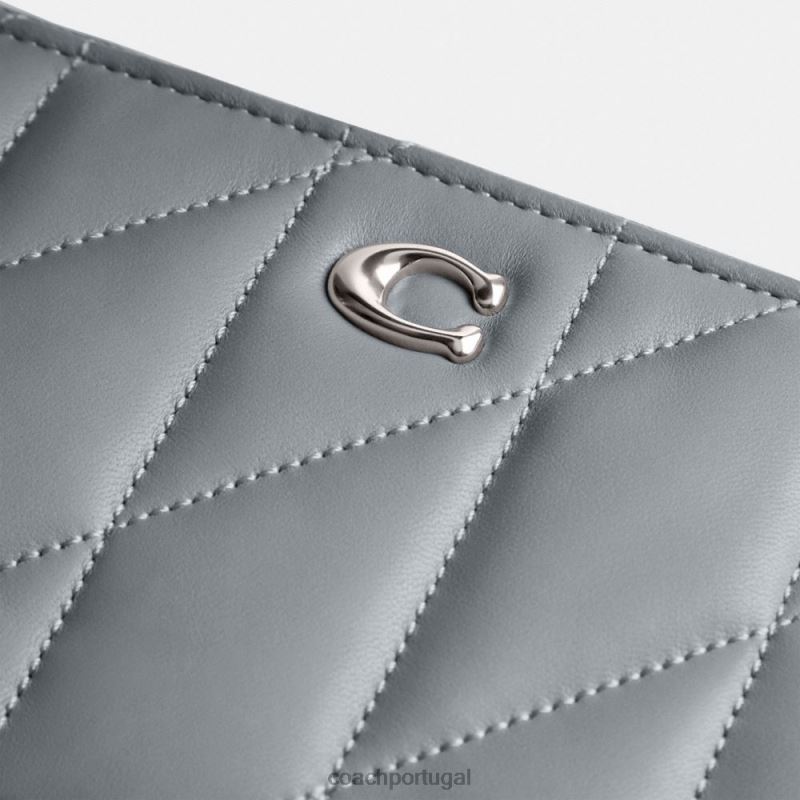 Coach mulheres Kira crossbody com travesseiro acolchoado lh/cinza azul 6B20P310