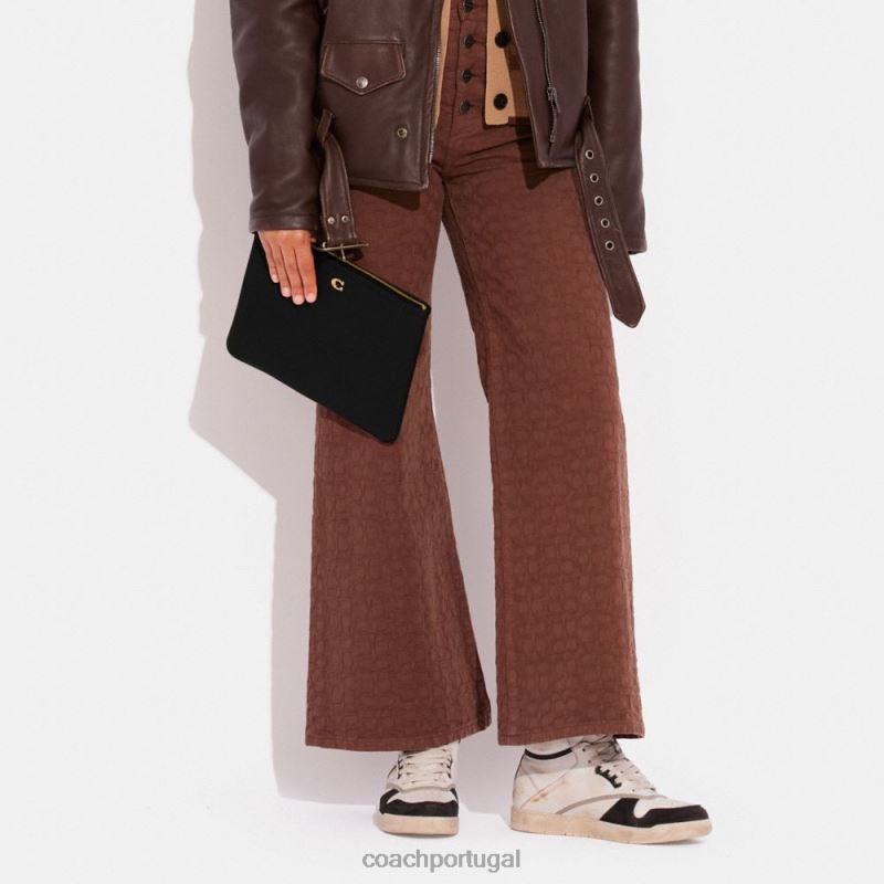 Coach mulheres bolsa 28 b4/preto 6B20P314