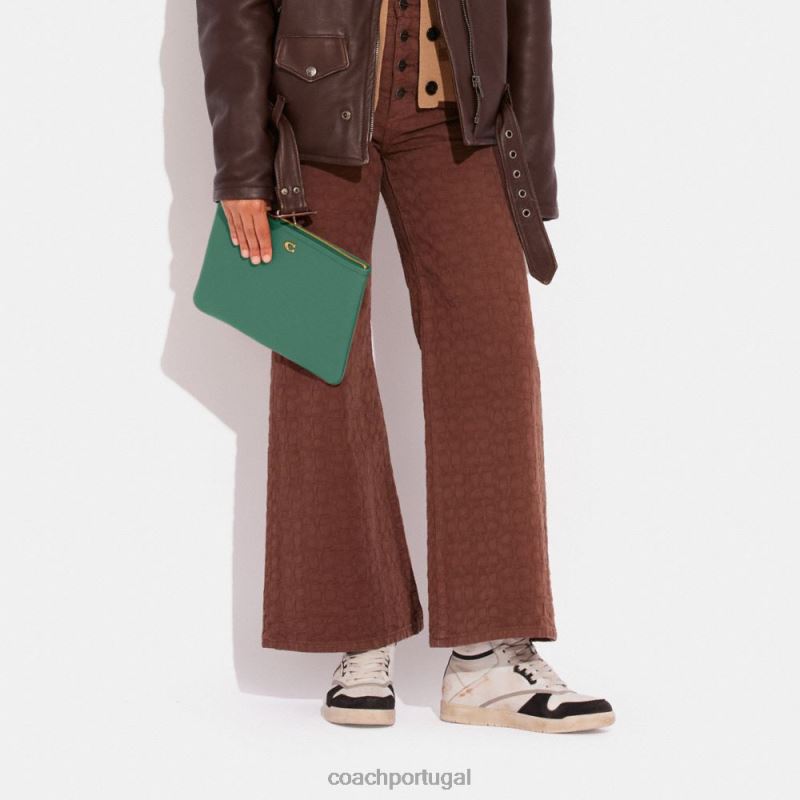 Coach mulheres bolsa 28 b4/verde brilhante 6B20P316