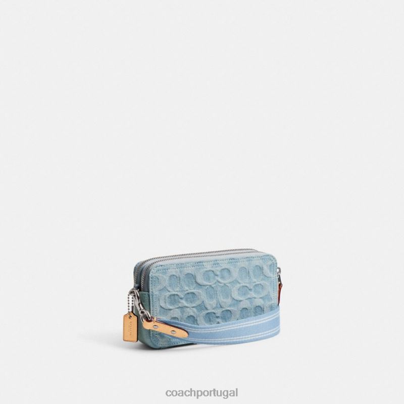 Coach mulheres kira crossbody em jeans exclusivo lh/azul claro 6B20P312