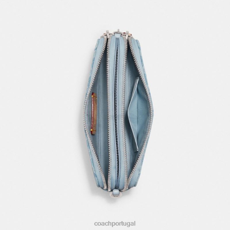 Coach mulheres kira crossbody em jeans exclusivo lh/azul claro 6B20P312