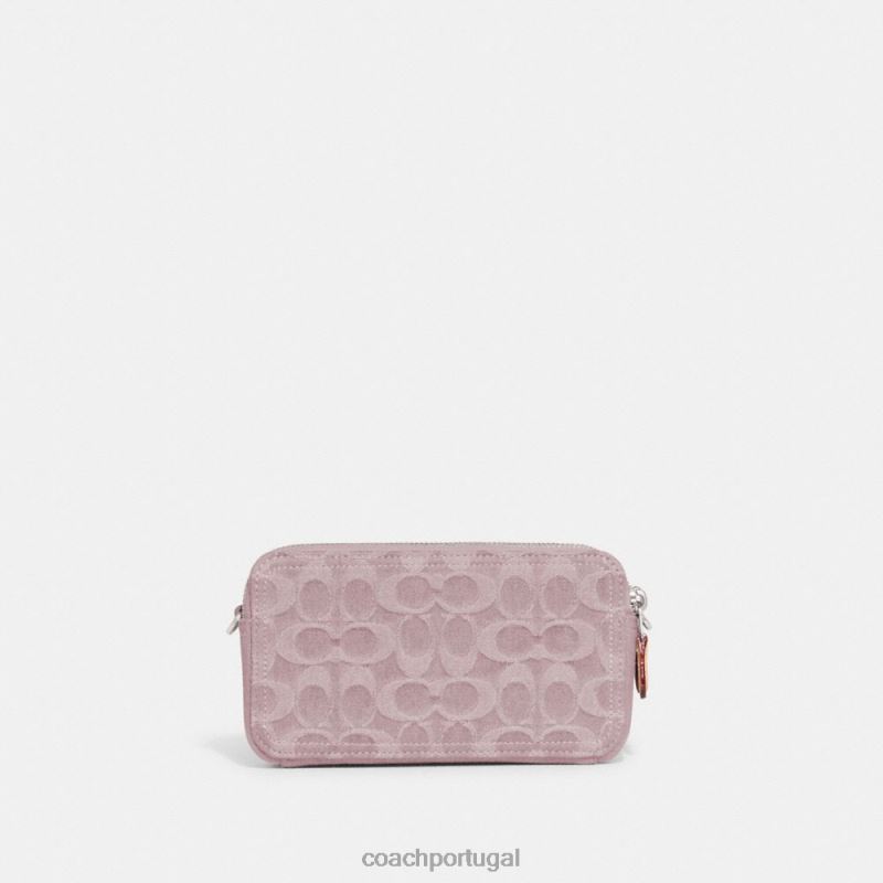 Coach mulheres kira crossbody em jeans exclusivo lh/roxo claro 6B20P313