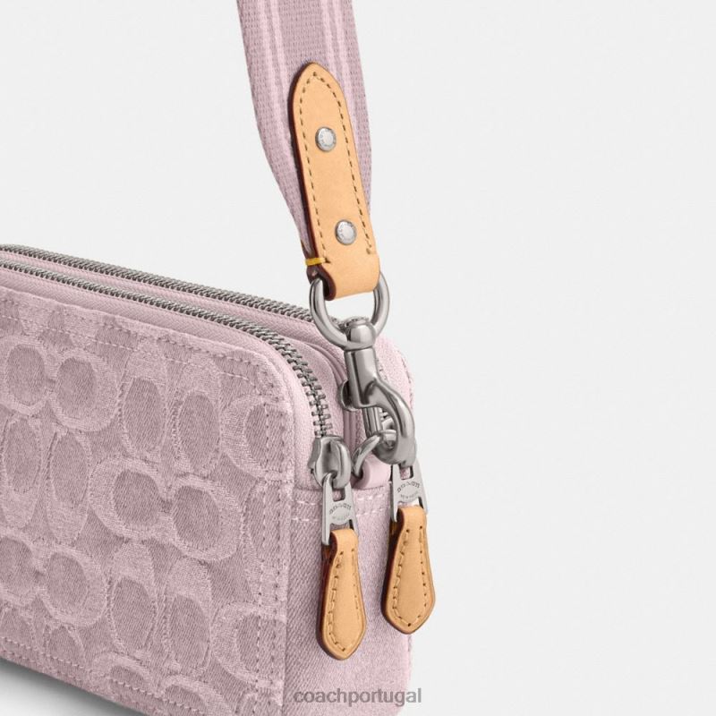 Coach mulheres kira crossbody em jeans exclusivo lh/roxo claro 6B20P313