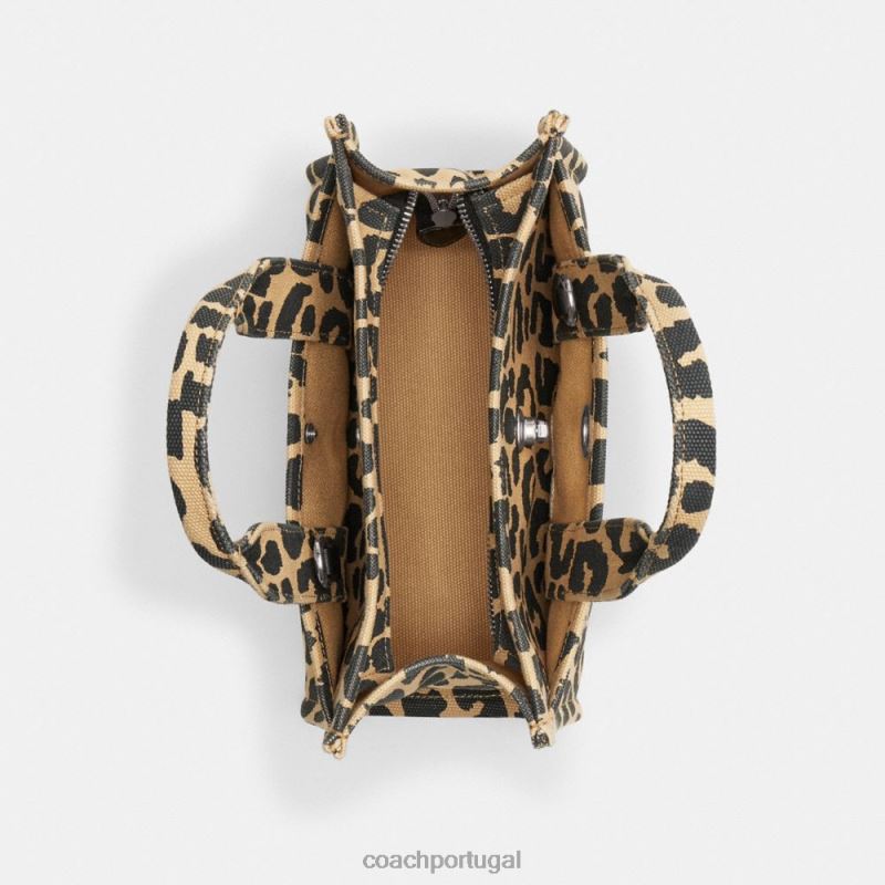 Coach mulheres bolsa cargo 26 com estampa de leopardo lh/leopardo 6B20P292