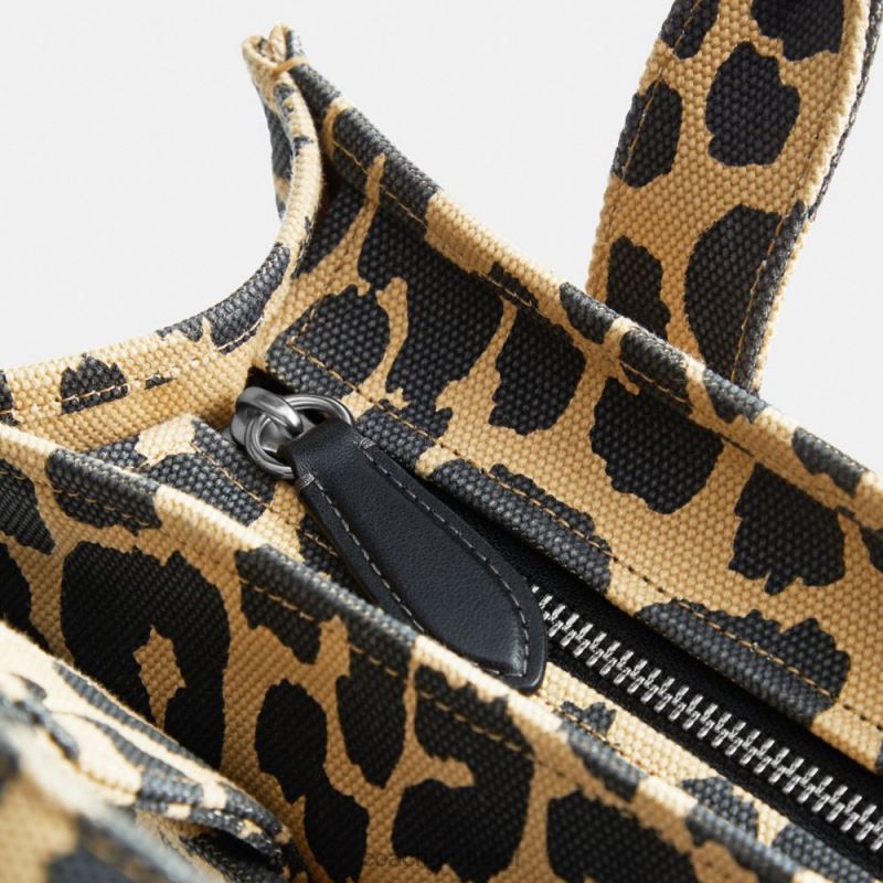 Coach mulheres bolsa cargo 26 com estampa de leopardo lh/leopardo 6B20P292