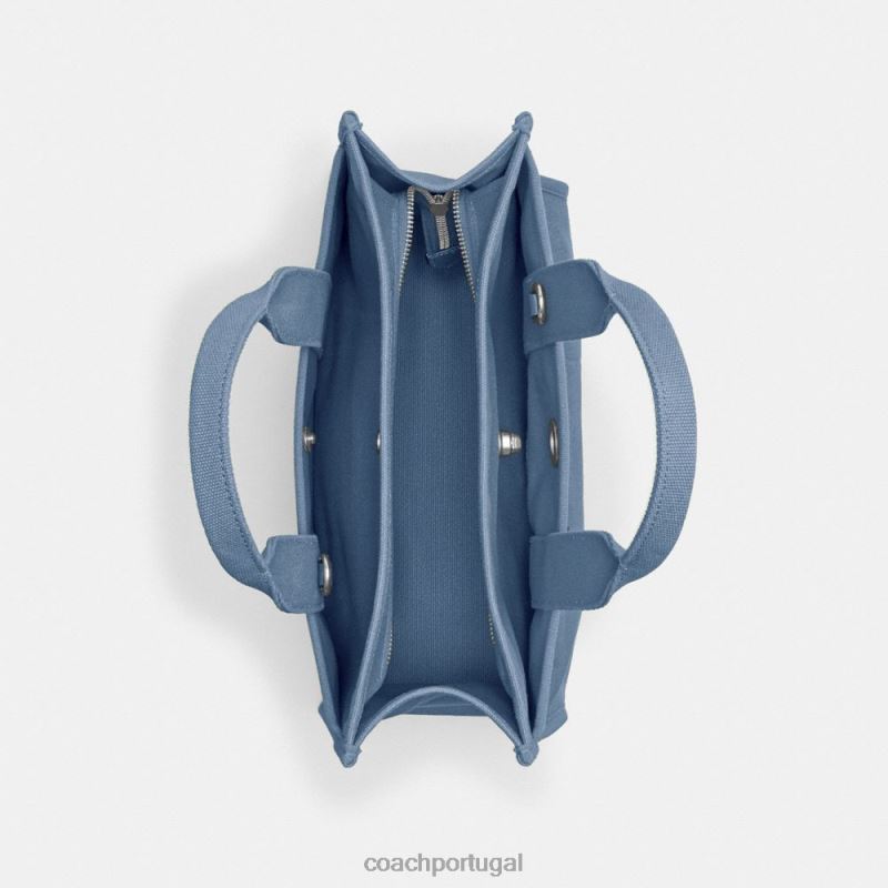 Coach mulheres bolsa de carga lh/azul ardósia 6B20P291