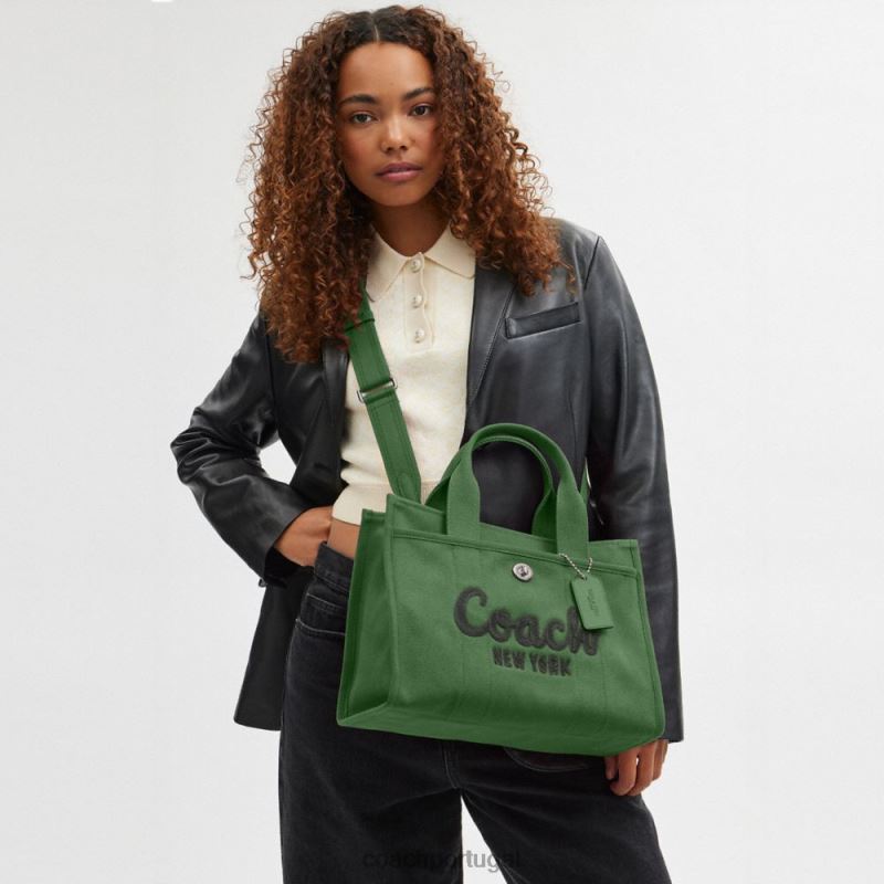 Coach mulheres bolsa de carga lh/verde suave 6B20P294