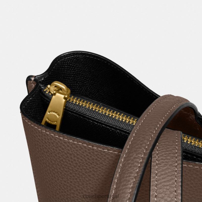 Coach mulheres bolsa de salgueiro b4/pedra escura 6B20P304